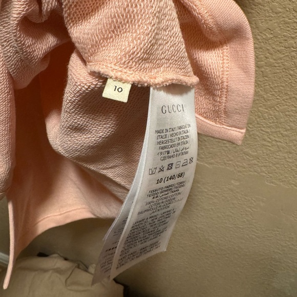 New Authentic Gucci GG Logo Hooded Pink Sweater Dress Size 10 / US L Women’s - Picture 9 of 10